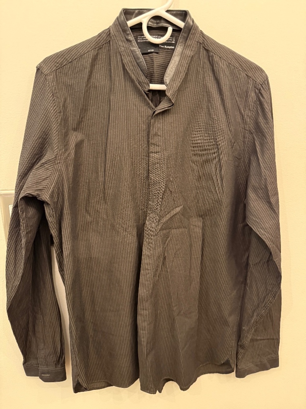 Brown Detachable Collar Kooples Shirt